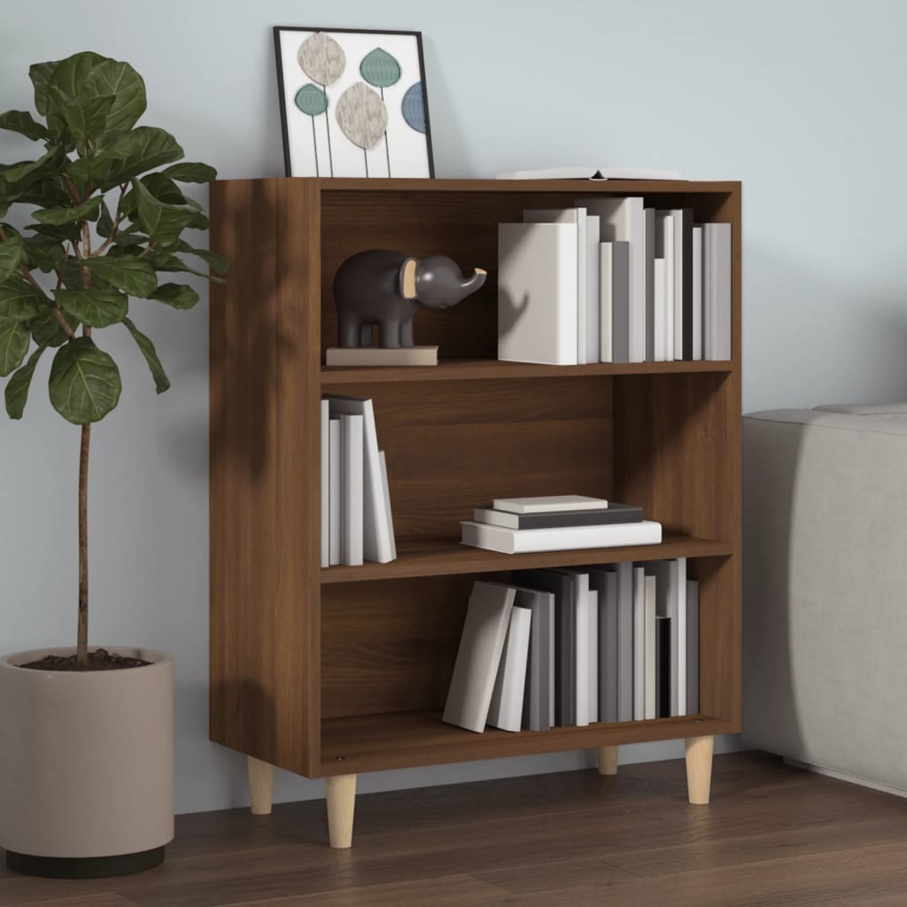 Sideboard Brown Oak 69.5x32.5x90 cm Engineered Wood