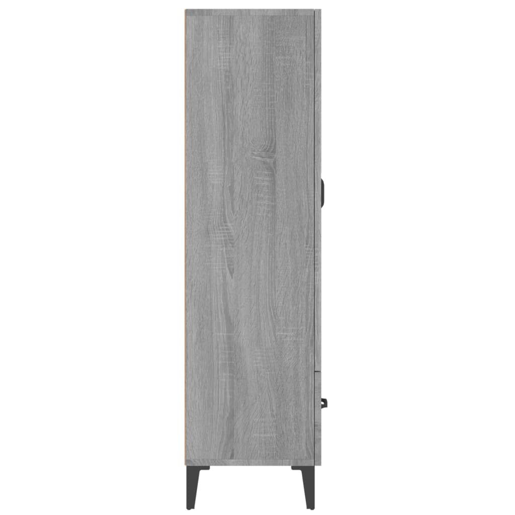 Highboard Grey Sonoma 70x31x115 cm Engineered Wood