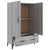 Highboard Grey Sonoma 70x31x115 cm Engineered Wood