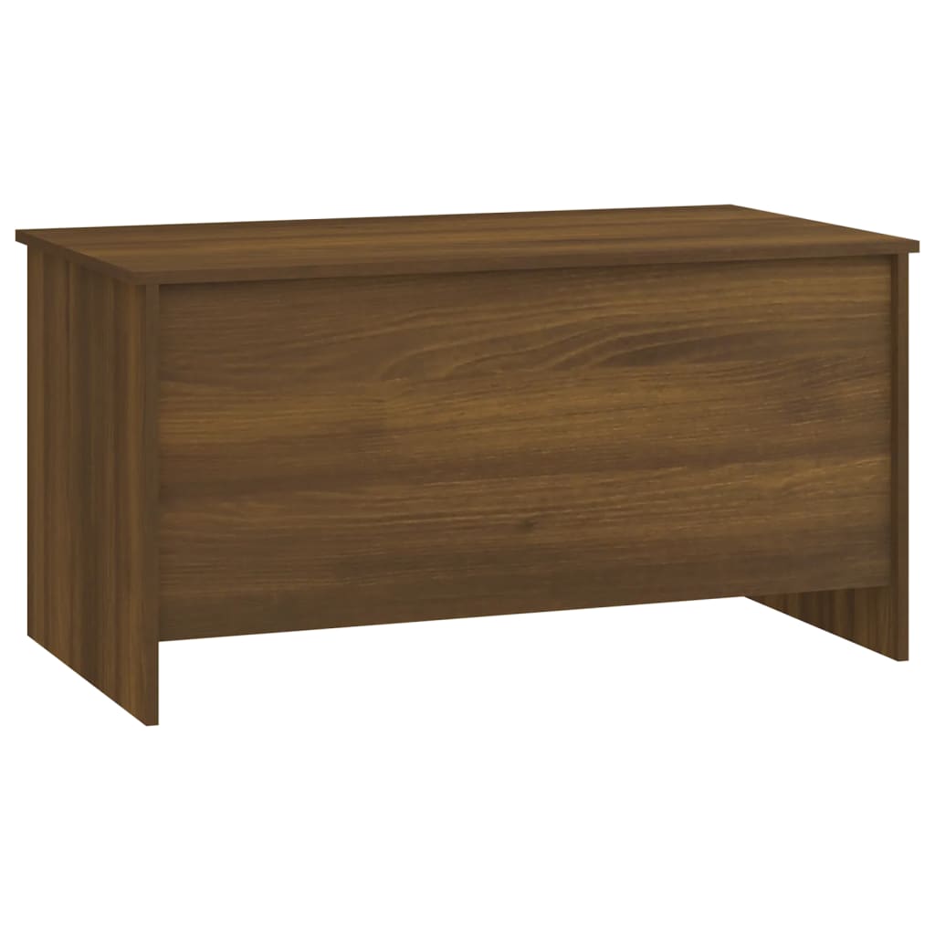 Coffee Table Brown Oak 102x55.5x52.5 cm Engineered Wood