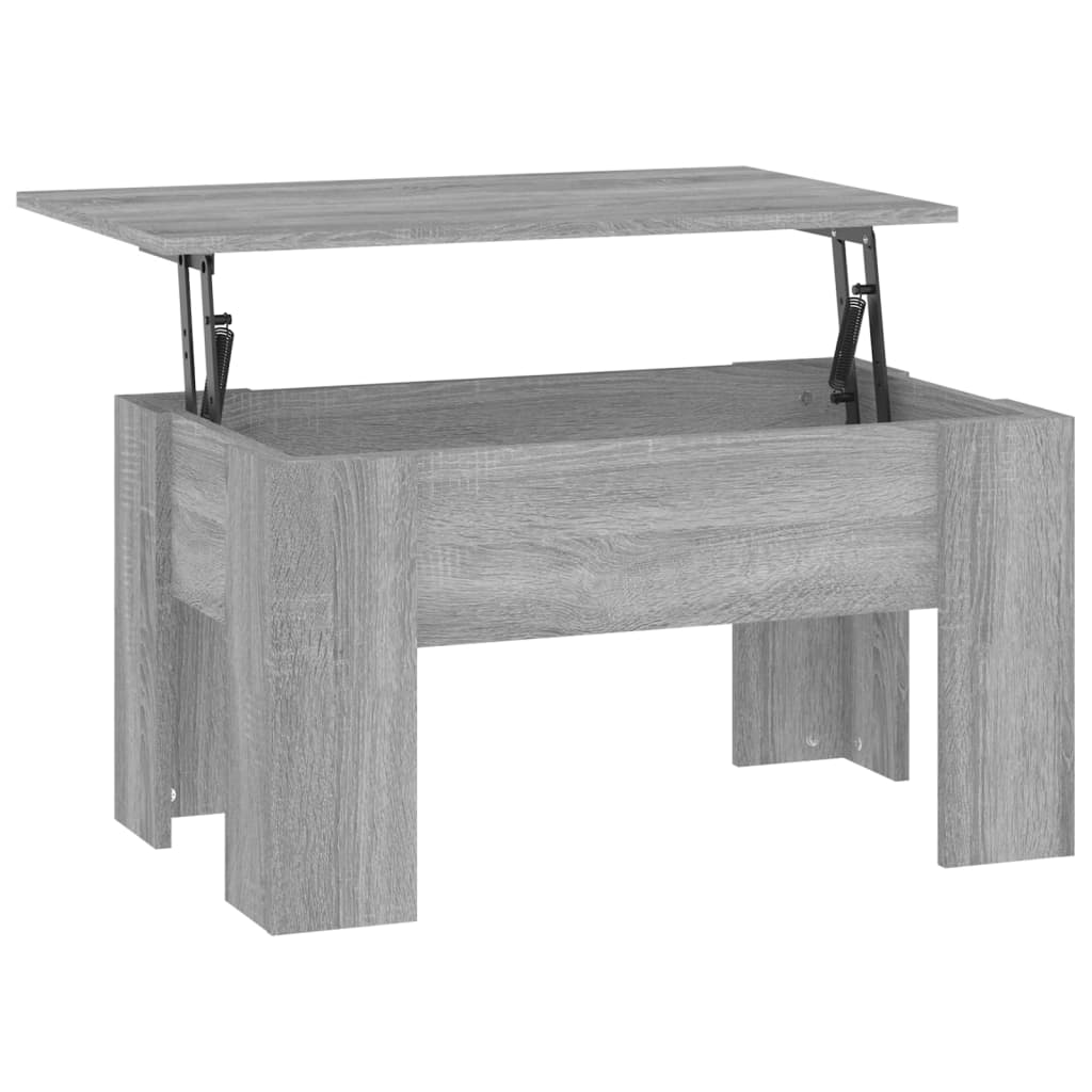 Coffee Table Grey Sonoma 79x49x41 cm Engineered Wood