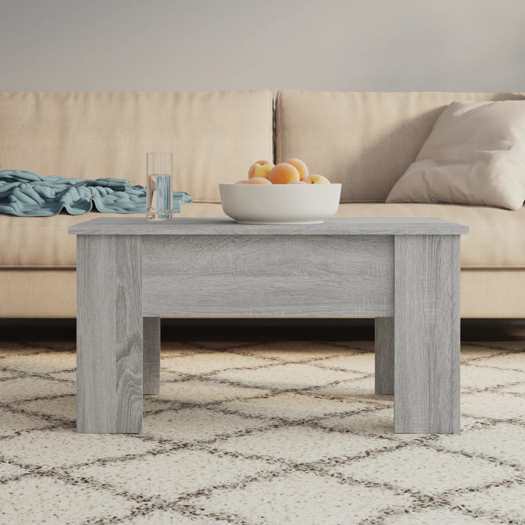 Coffee Table Grey Sonoma 79x49x41 cm Engineered Wood