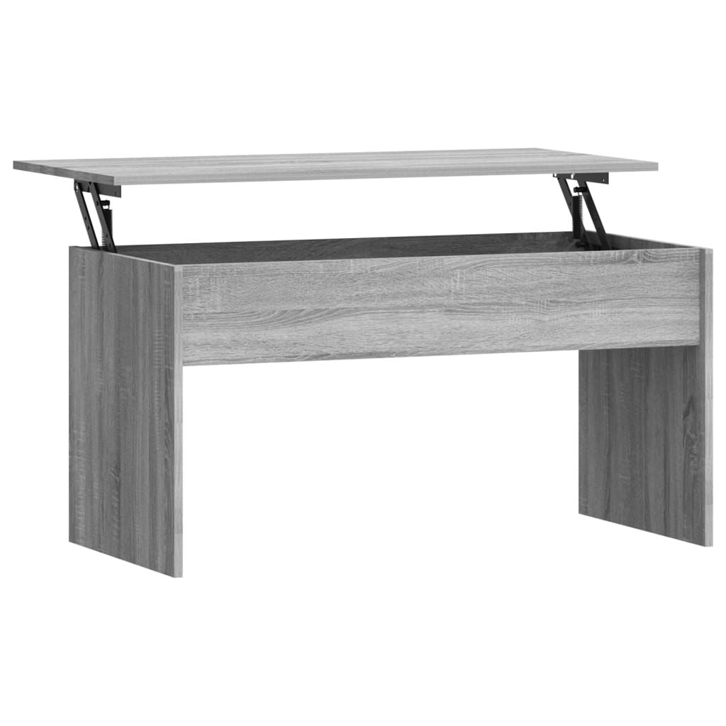 Coffee Table Grey Sonoma 102x50.5x52.5 cm Engineered Wood