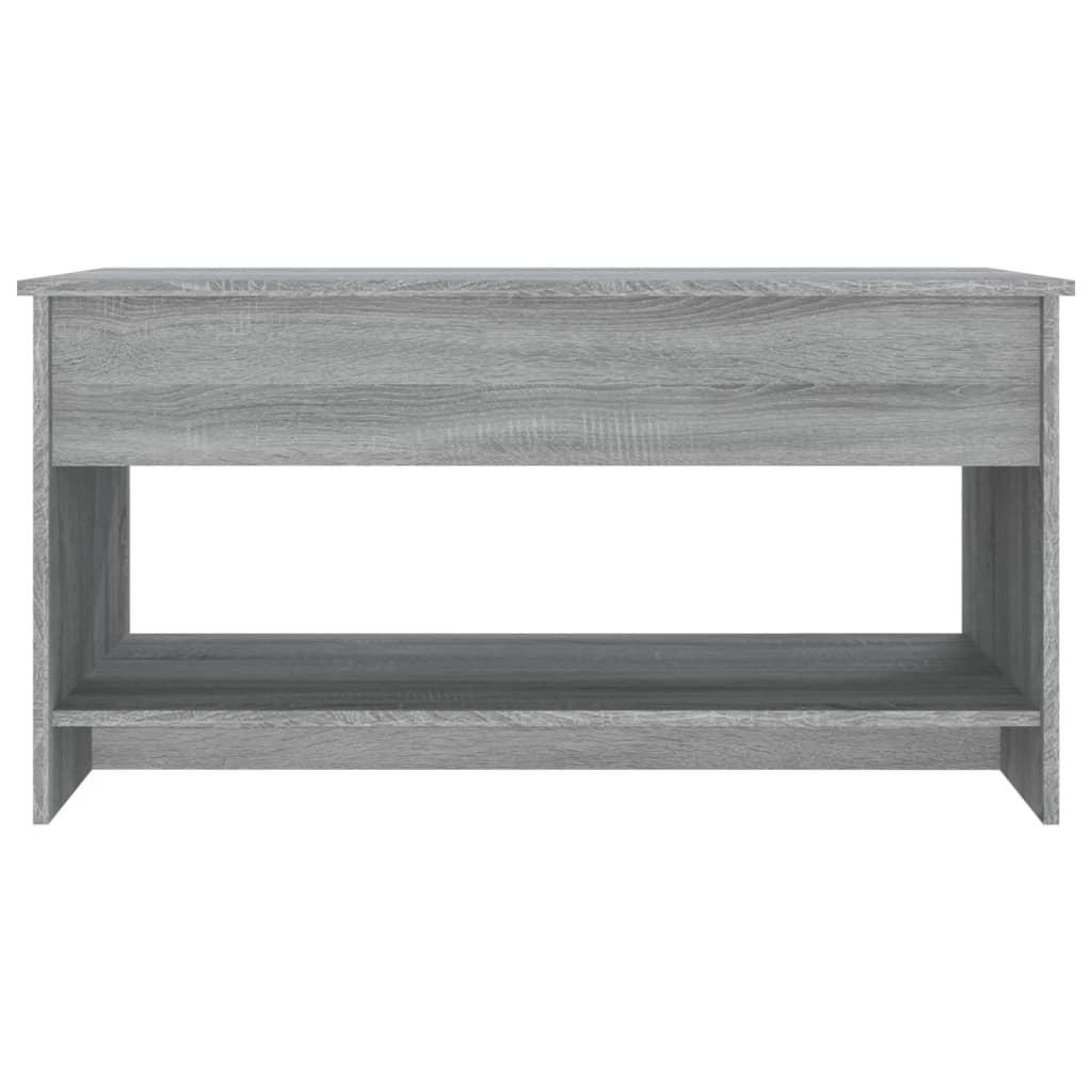 Coffee Table Grey Sonoma 102x50x52.5 cm Engineered Wood