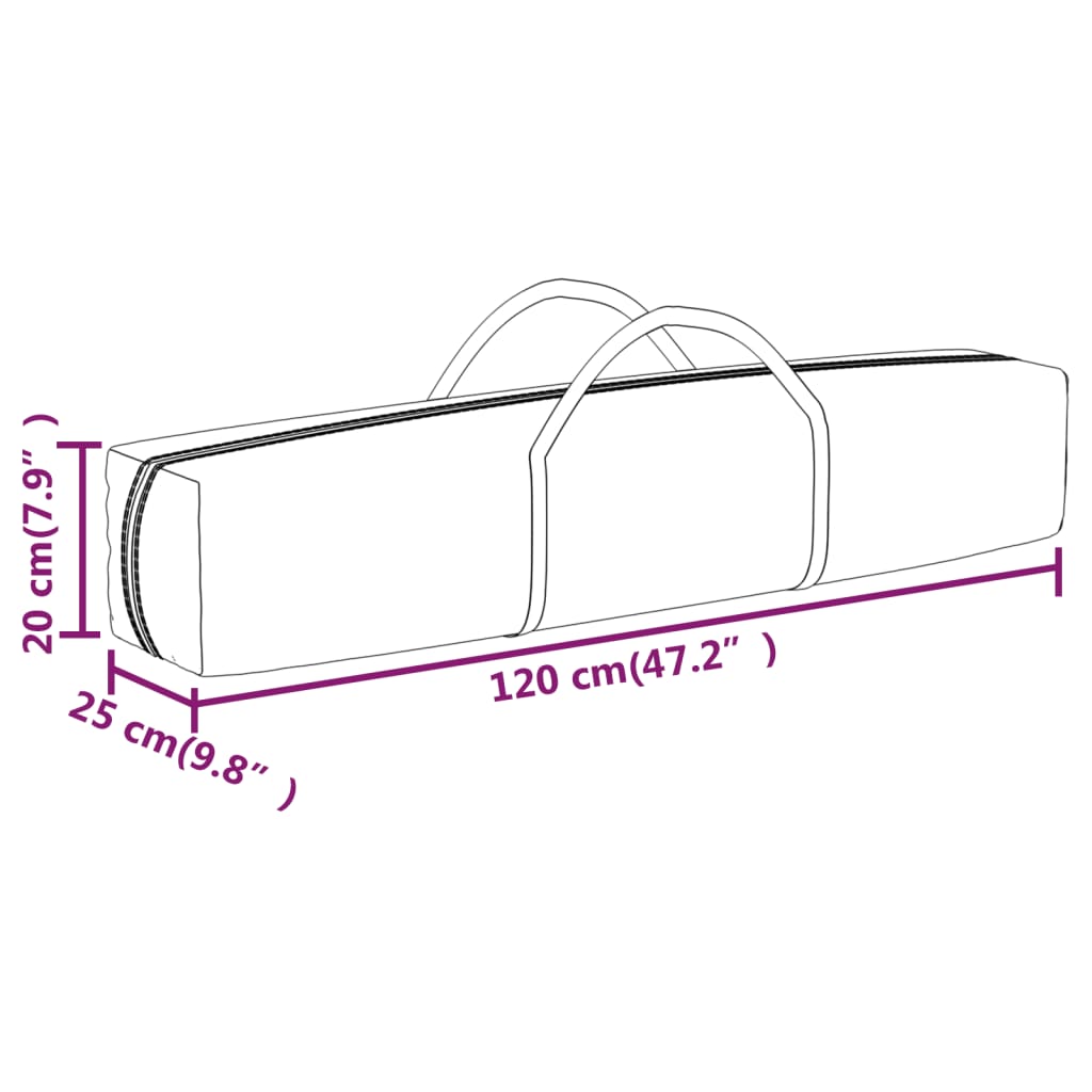 Folding Party Tent with Sidewalls Blue 2x2 m