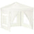 Folding Party Tent with Sidewalls Cream 2x2 m