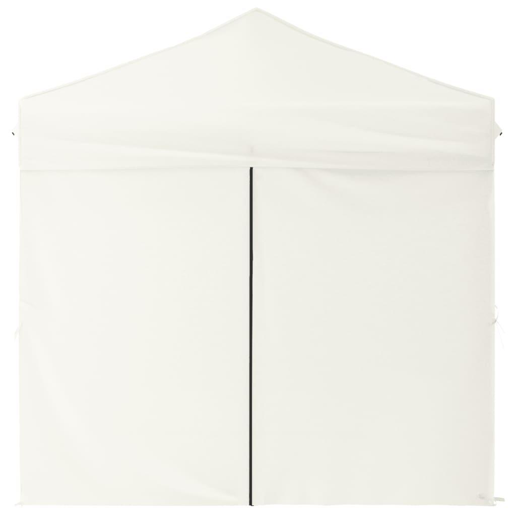 Folding Party Tent with Sidewalls Cream 2x2 m