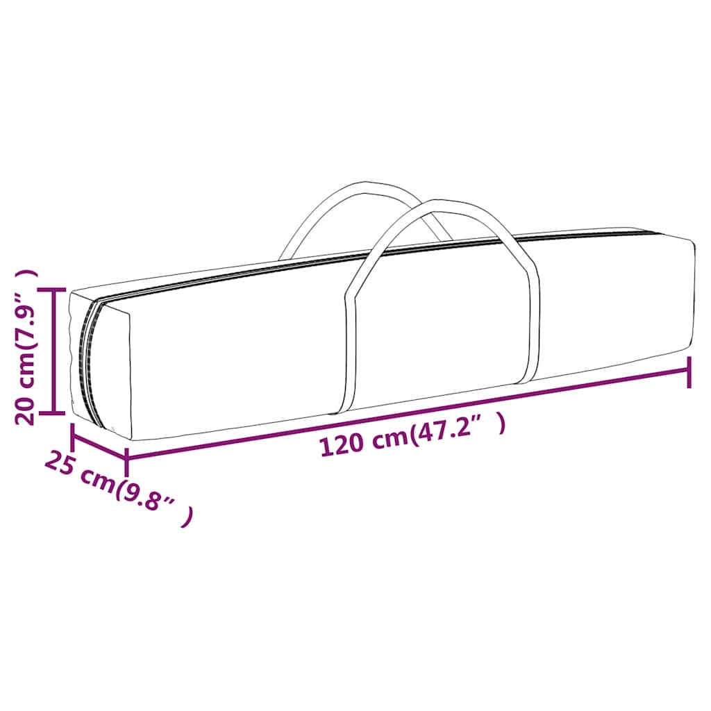 Folding Party Tent with Sidewalls Cream 2x2 m