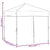 Folding Party Tent with Sidewalls White 2x2 m