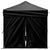 Folding Party Tent with Sidewalls Black 2x2 m