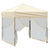 Folding Party Tent with Sidewalls Cream 2x2 m