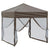 Folding Party Tent with Sidewalls Taupe 2x2 m