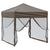 Folding Party Tent with Sidewalls Taupe 2x2 m