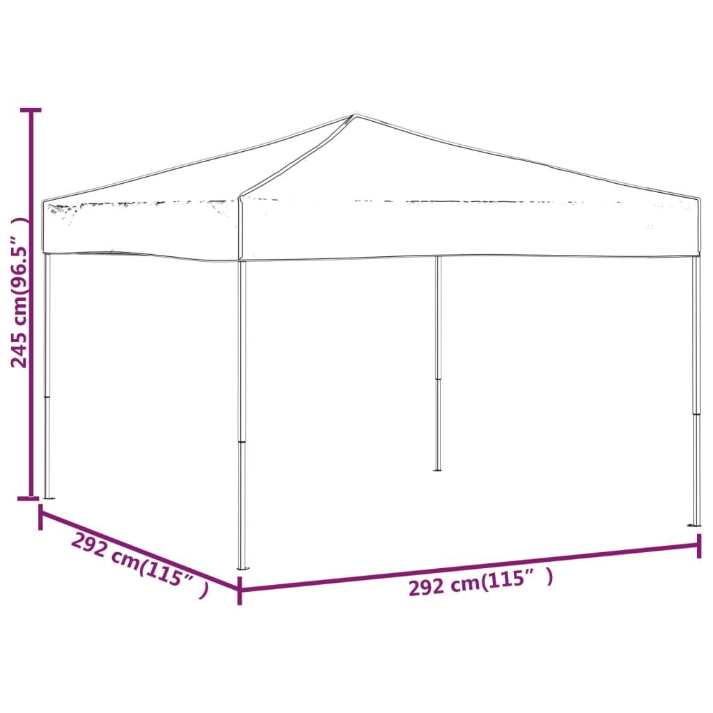 Folding Party Tent Anthracite 3x3 m