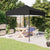 Folding Party Tent Black 3x3 m