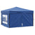 Folding Party Tent with Sidewalls Blue 3x3 m