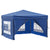 Folding Party Tent with Sidewalls Blue 3x3 m