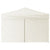 Folding Party Tent with Sidewalls Cream 3x3 m