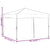 Folding Party Tent with Sidewalls Cream 3x3 m