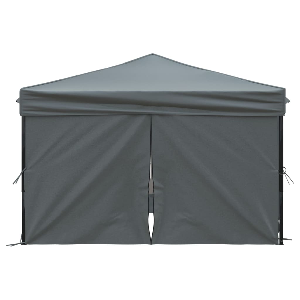 Folding Party Tent with Sidewalls Anthracite 3x3 m