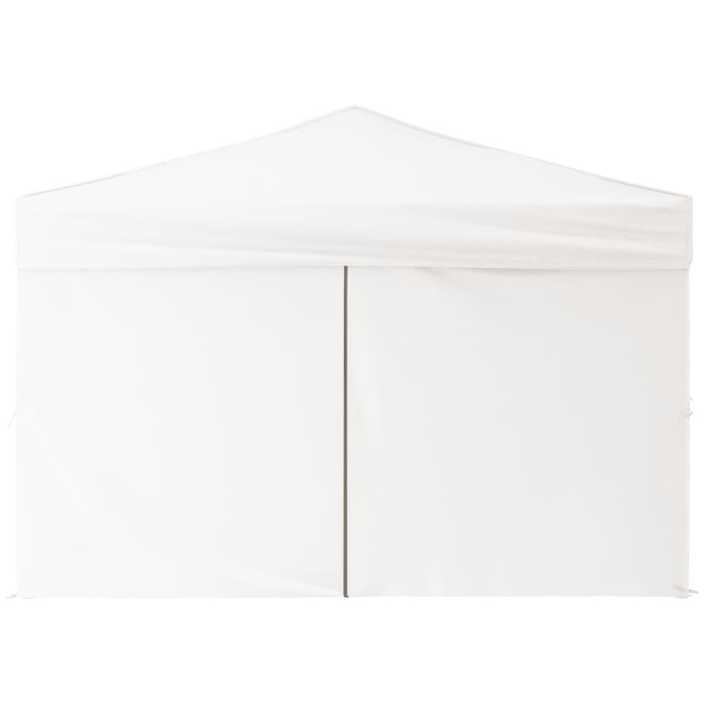 Folding Party Tent with Sidewalls White 3x3 m