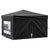 Folding Party Tent with Sidewalls Black 3x3 m