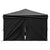 Folding Party Tent with Sidewalls Black 3x3 m