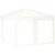 Folding Party Tent with Sidewalls White 3x3 m