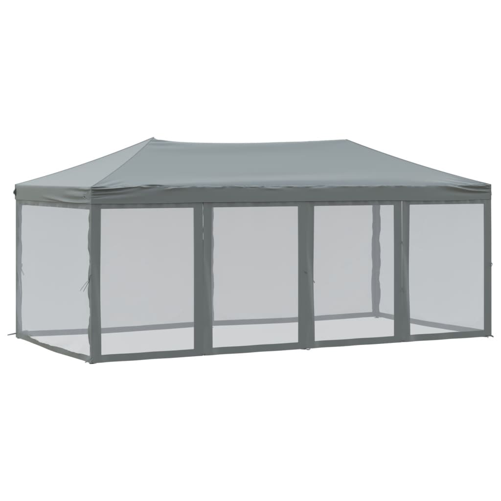 Folding Party Tent with Sidewalls Anthracite 3x6 m