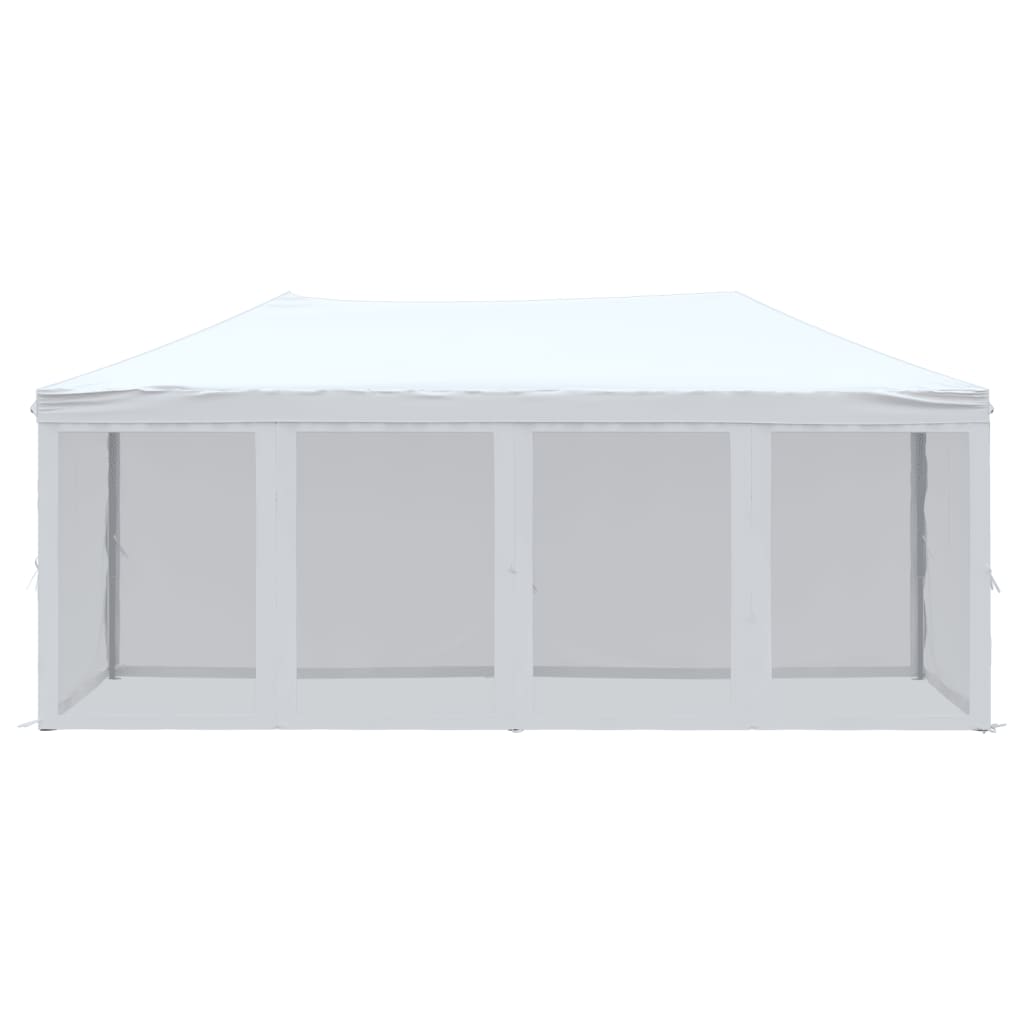 Folding Party Tent with Sidewalls White 3x6 m