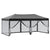 Folding Party Tent with Sidewalls Black 3x6 m