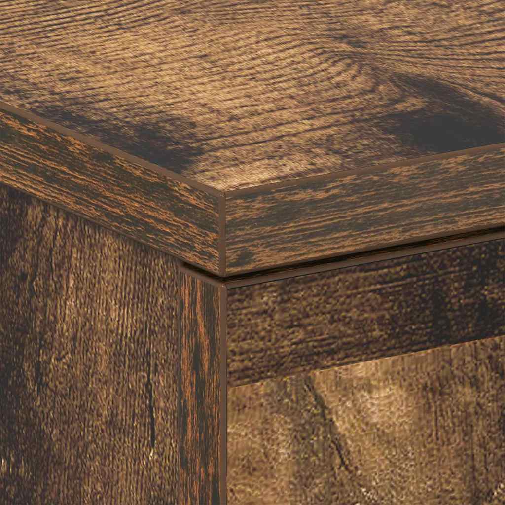 Bedside Cabinets 2 pcs Smoked Oak 38x35x56 cm Engineered Wood