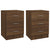 Bedside Cabinets 2 pcs Brown Oak 38x35x56 cm Engineered Wood