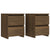 Bedside Cabinets 2 pcs Brown Oak 30x30x40 cm Engineered Wood