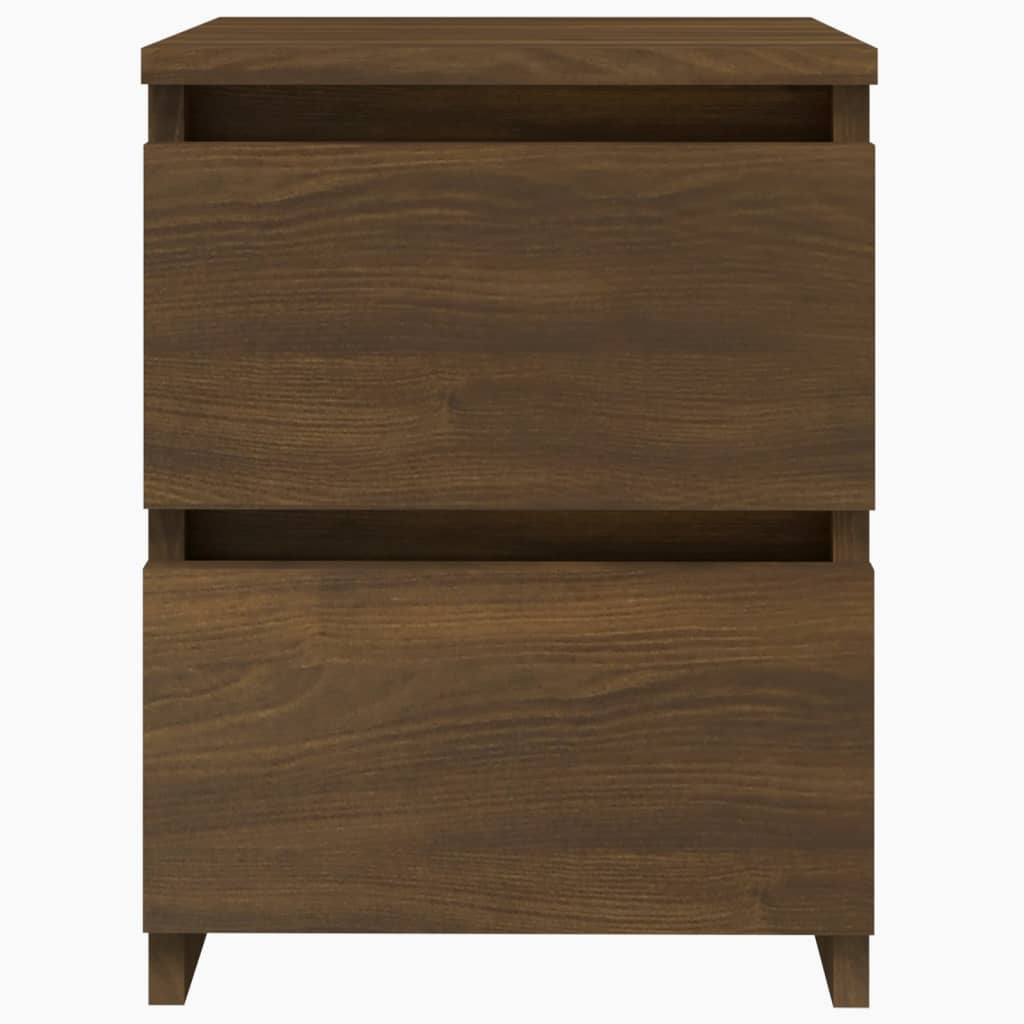 Bedside Cabinets 2 pcs Brown Oak 30x30x40 cm Engineered Wood