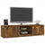 TV Cabinet Smoked Oak 140x40x35.5 cm Engineered Wood