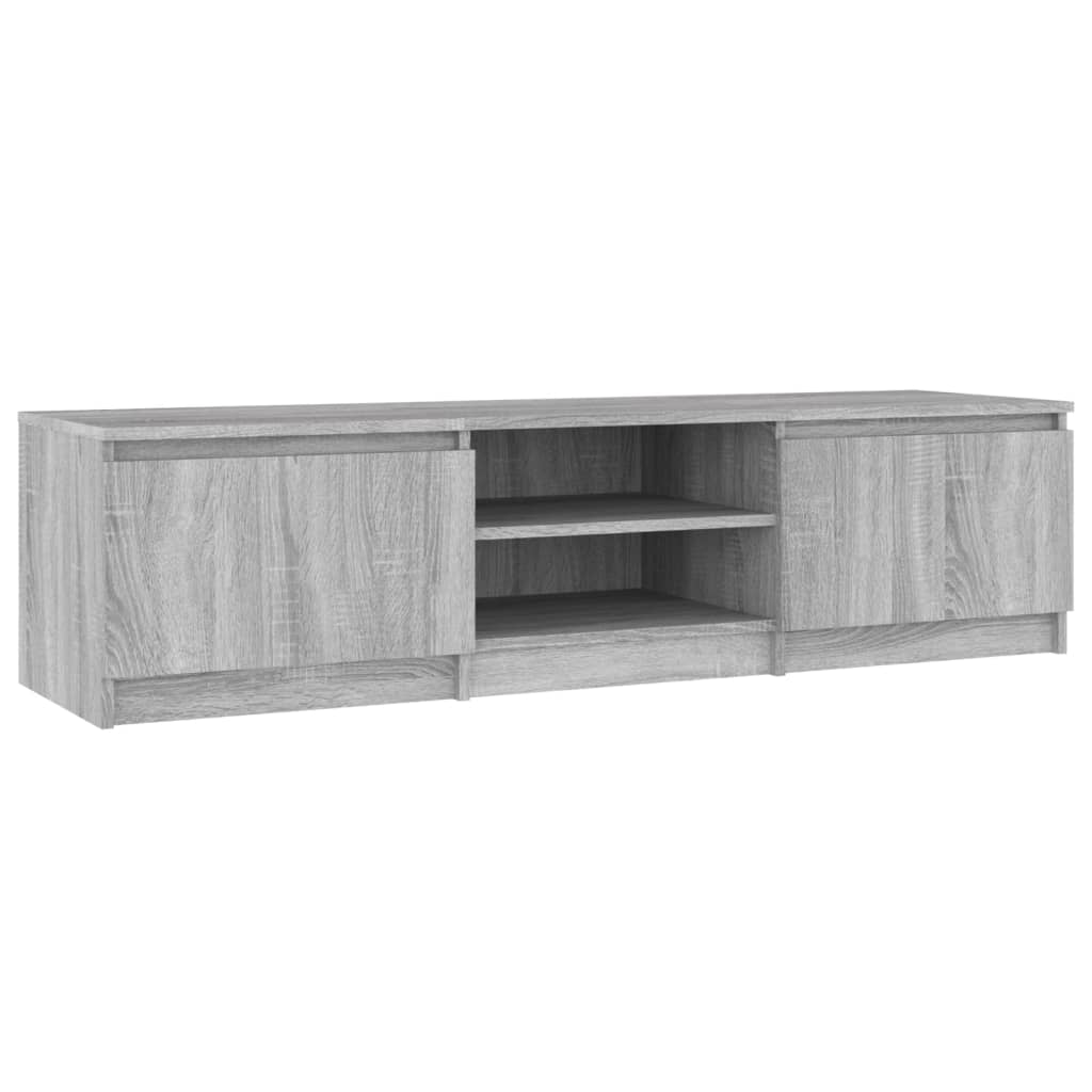 TV Cabinet Grey Sonoma 140x40x35.5 cm Engineered Wood