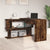 Corner Desk Smoked Oak 200x50x76 cm Engineered Wood