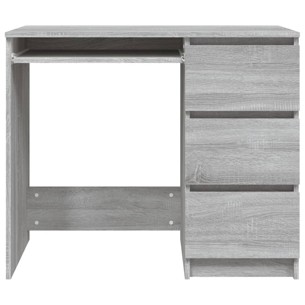 Desk Grey Sonoma 90x45x76 cm Engineered Wood