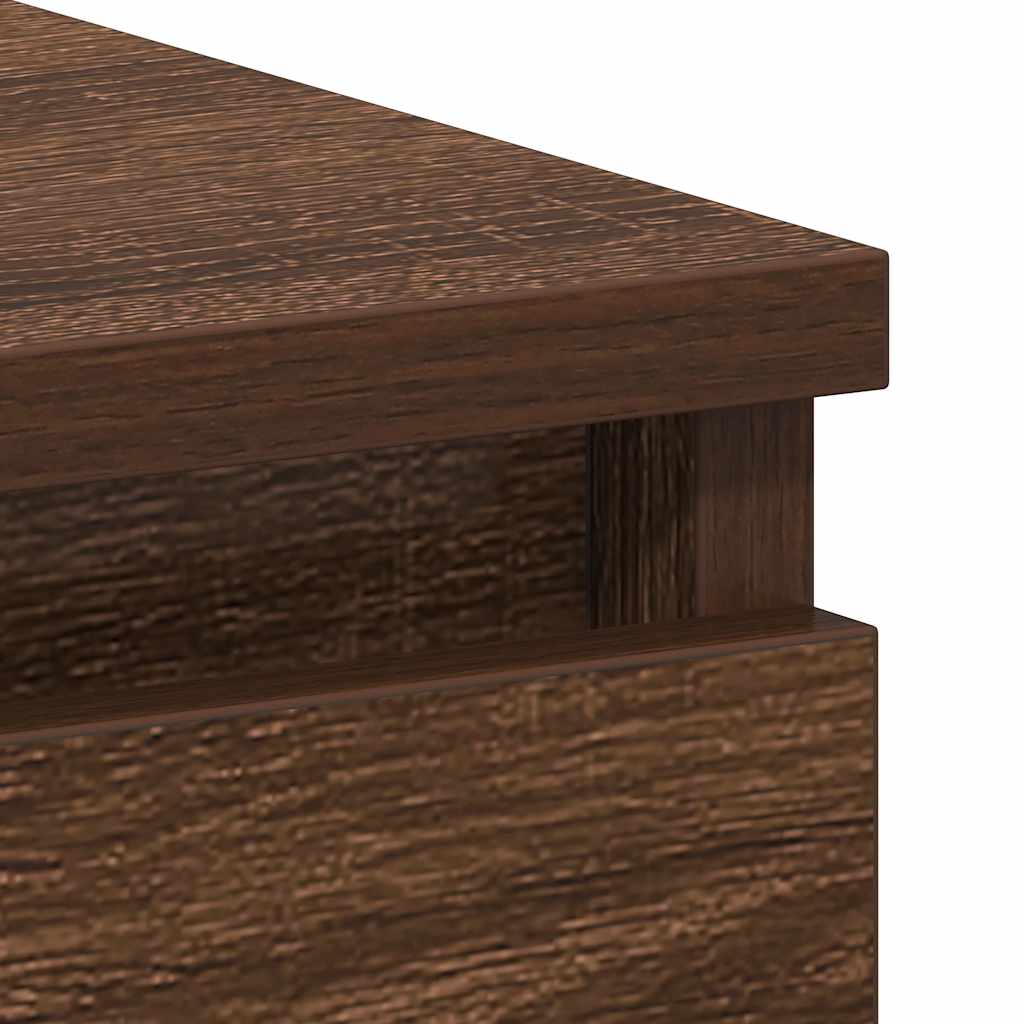 Desk Brown Oak 90x45x76 cm Engineered Wood