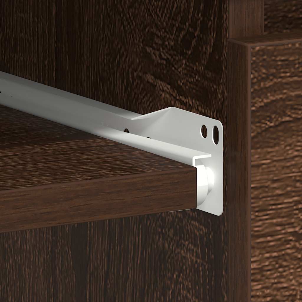 Desk Brown Oak 90x45x76 cm Engineered Wood