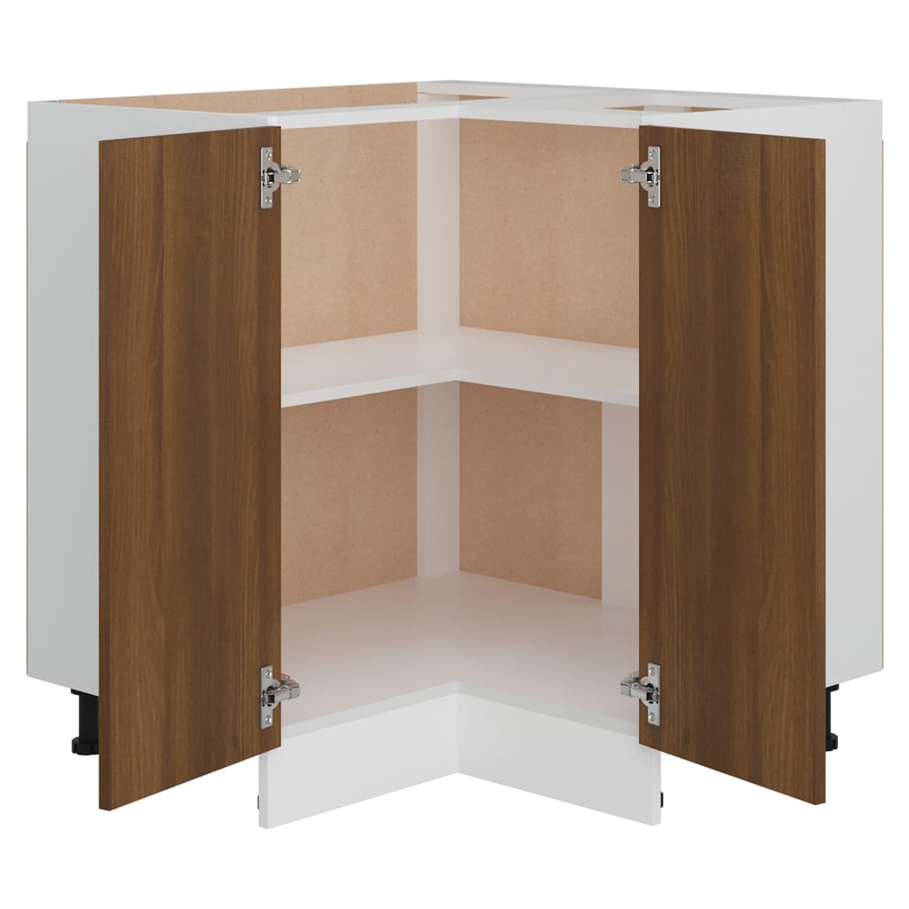 Kitchen Cabinet Lyon Brown Oak 75.5x75.5x81.5 cm Engineered Wood