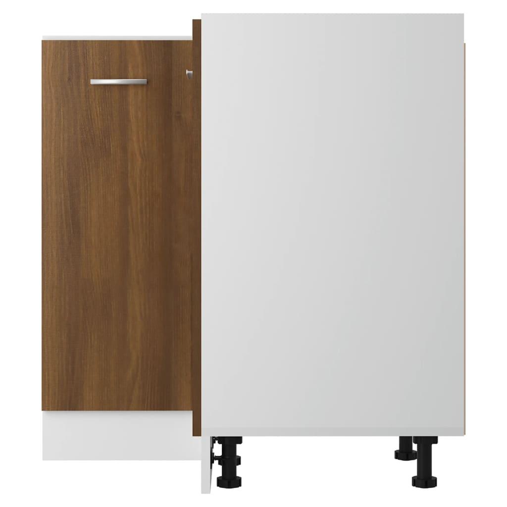Kitchen Cabinet Lyon Brown Oak 75.5x75.5x81.5 cm Engineered Wood