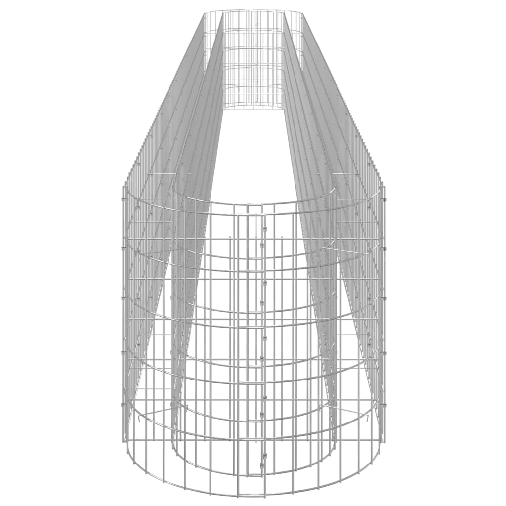 Gabion Raised Bed Galvanised Iron 470x50x50 cm