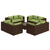 9 Piece Garden Lounge Set with Cushions Poly Rattan Brown
