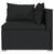 12 Piece Garden Lounge Set with Cushions Poly Rattan Black