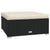 5 Piece Garden Lounge Set with Cushions Poly Rattan Black