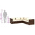 5 Piece Garden Lounge Set with Cushions Poly Rattan Brown