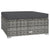 7 Piece Garden Lounge Set with Cushions Poly Rattan Grey