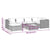 7 Piece Garden Lounge Set with Cushions Poly Rattan Grey